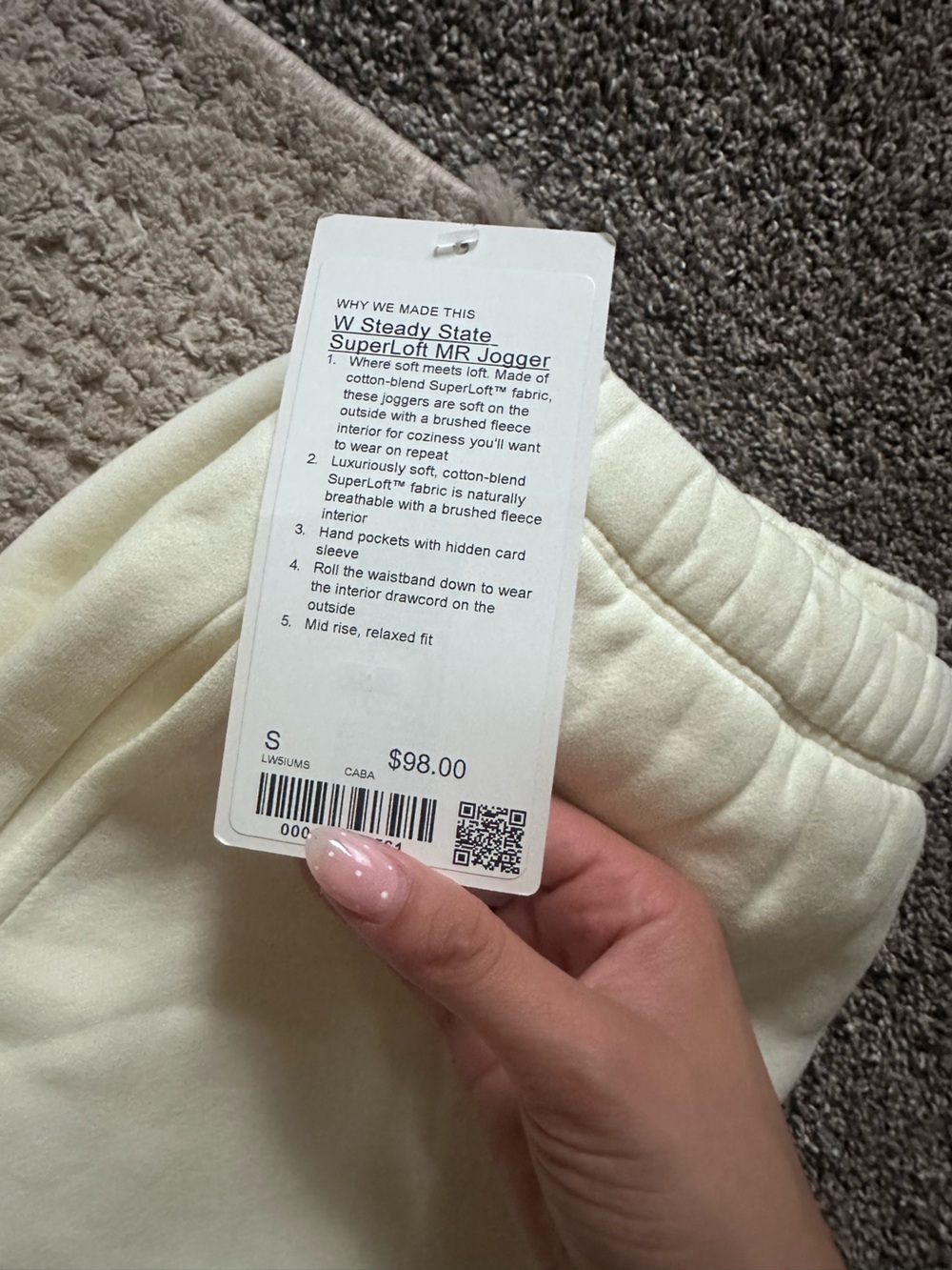 Steady State SuperLoft MR Jogger — Soft Cream - Picture 3 of 3